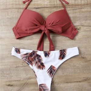 SHEIN Bikini Maroon